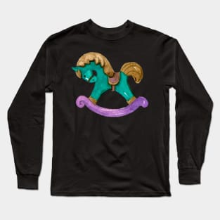 Carousel Merry Go Round Pony Horse Long Sleeve T-Shirt